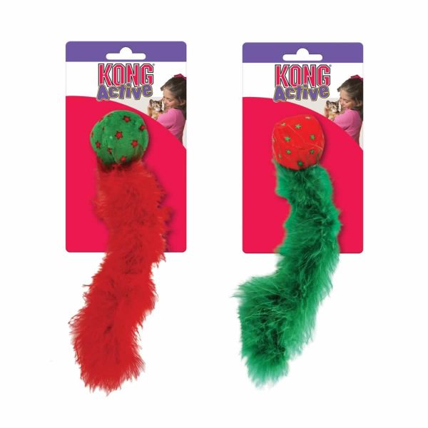 Kong Christmas Cat Active Wild Tails