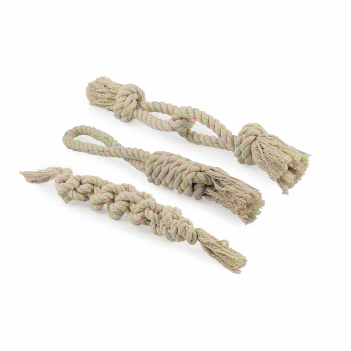 Puppy Teething Chew Toys Include Candy Cane 4 Pieces Cotton Rope Dog Toys Cotton Knotted Rope Interactive Christmas Dog Chew Toys Stocking Stuffers Rope Toys for Small Medium Dogs 