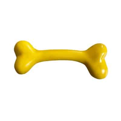 Rubber Bone Dog Toy - Cashew