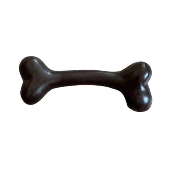 Rubber Bone Dog Toy - Chocolate