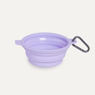 Maxbone Rubber Travel Dog Bowl - Lavender