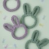 Rope Bunny Easter Dog Toy - Lilac & Olive
