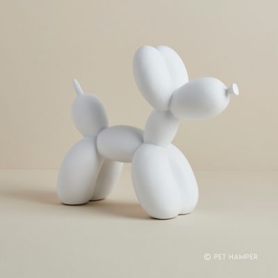 Balloon Dog Ornament in White