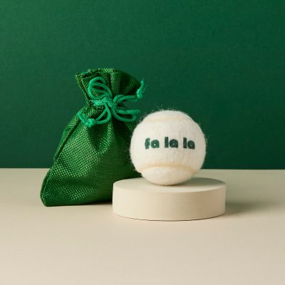 Pet Hamper Christmas Tennis Ball - Fa La La