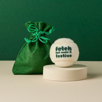 Pet Hamper Christmas Tennis Ball - Fetch But Make It Festive