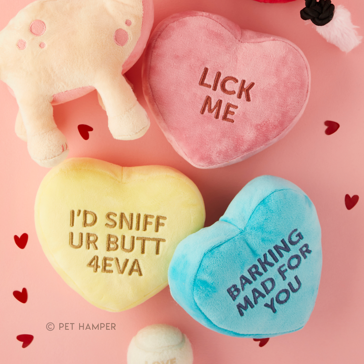 Candy Heart Dog Toy 'Barking Mad' - Image 2