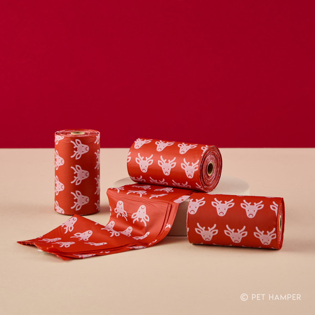 Adios Christmas Poop Bags Red - 2025