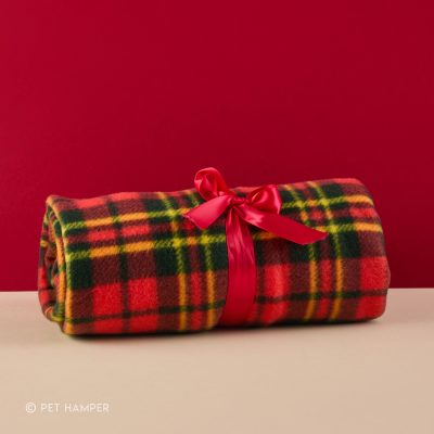 Pet Hamper Red tartan Blanket