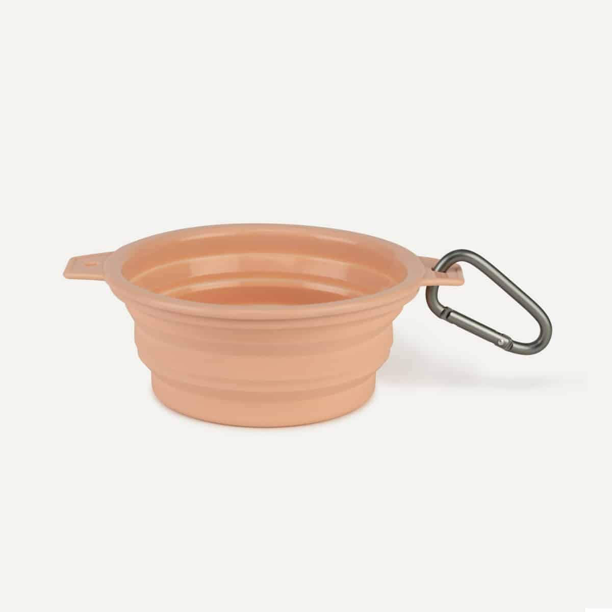 maxbone Rubber Travel Bowl: peach