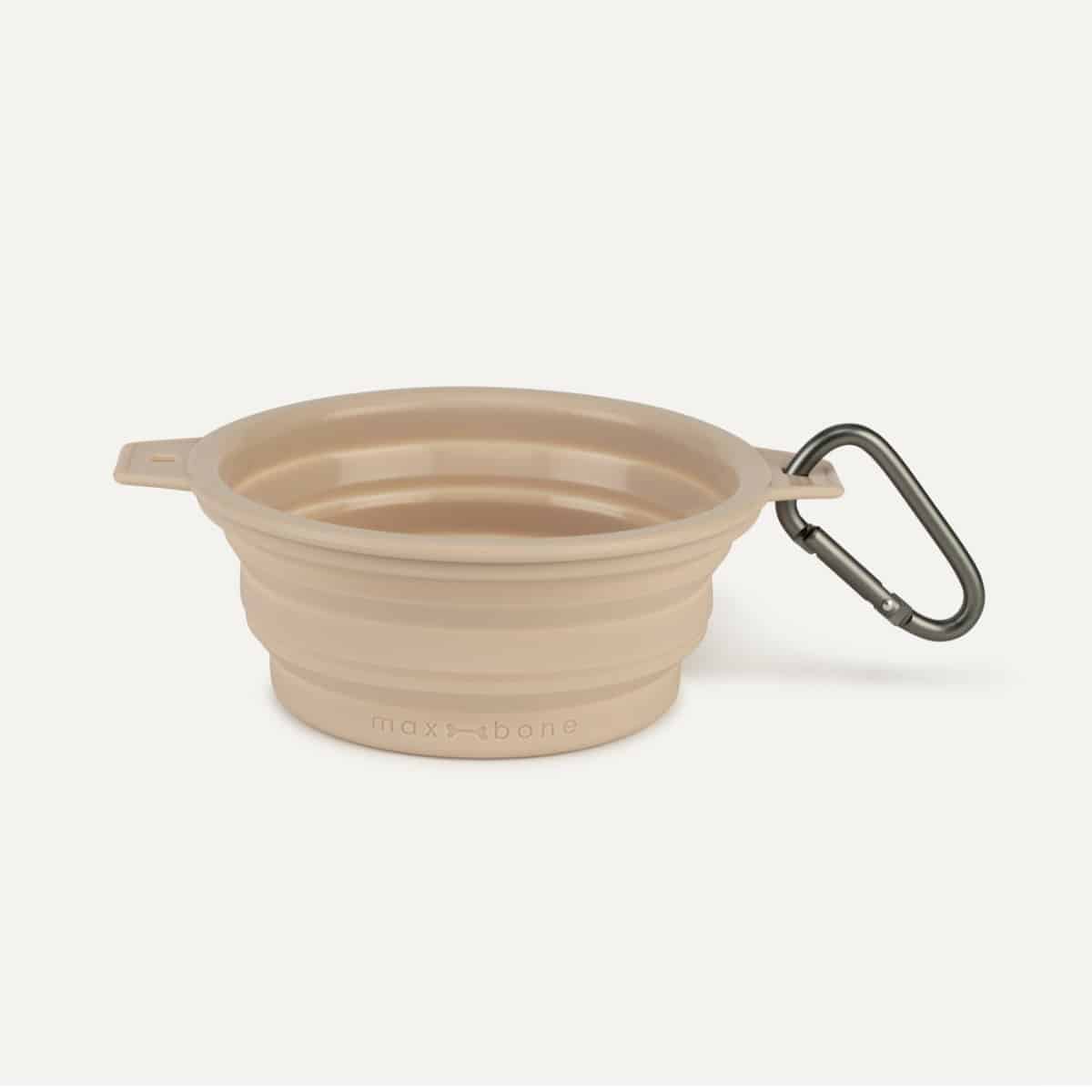 maxbone Rubber Travel Bowl: sand