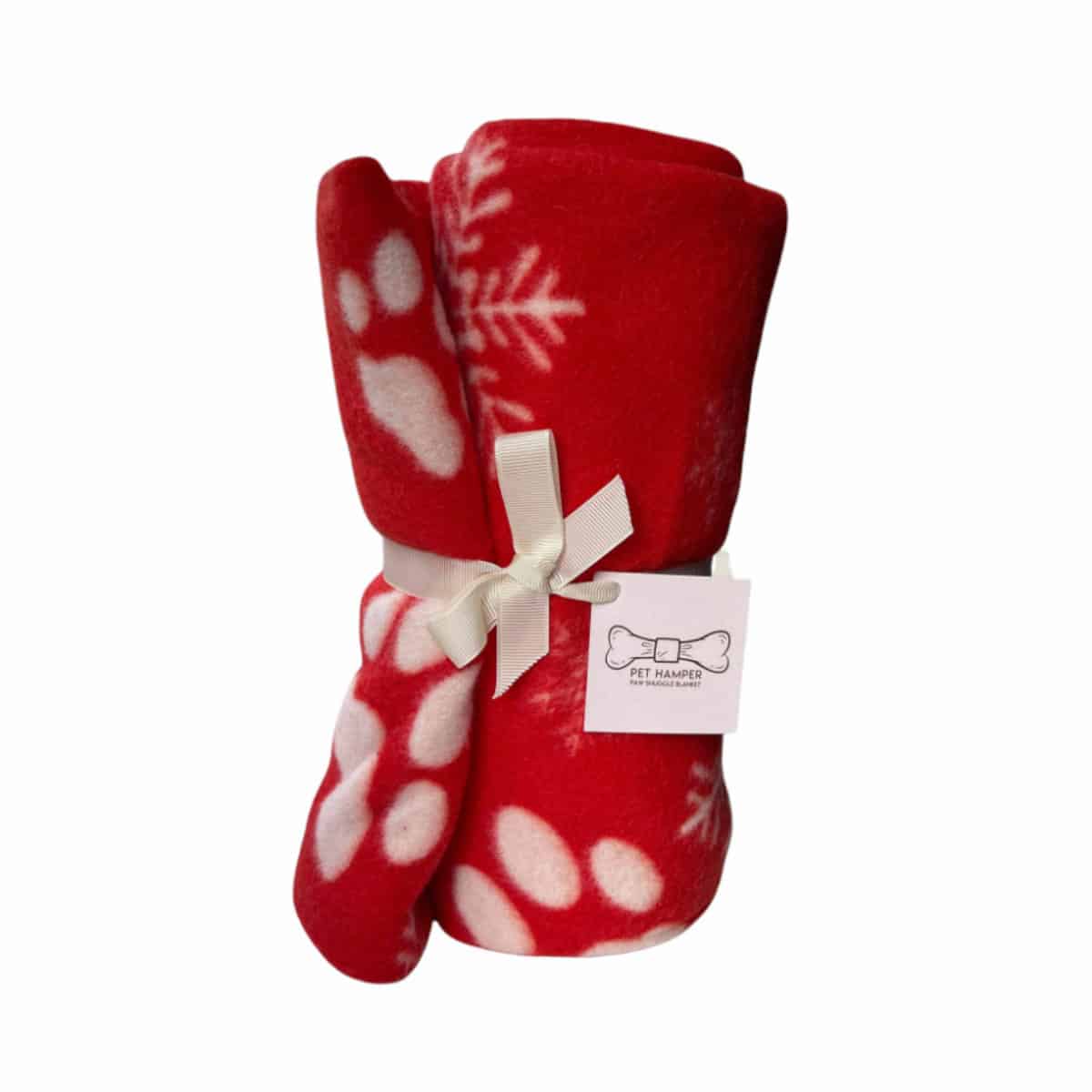 Christmas Pet Snuggle Blanket - Red - Large