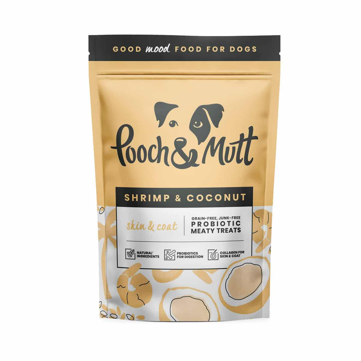 Pooch & Mutt - Shrimp & Coconut - Skin & Coat - Meaty Dog Treats