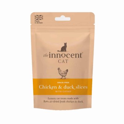 The Innocent Cat Chicken & Duck Slices with Catnip