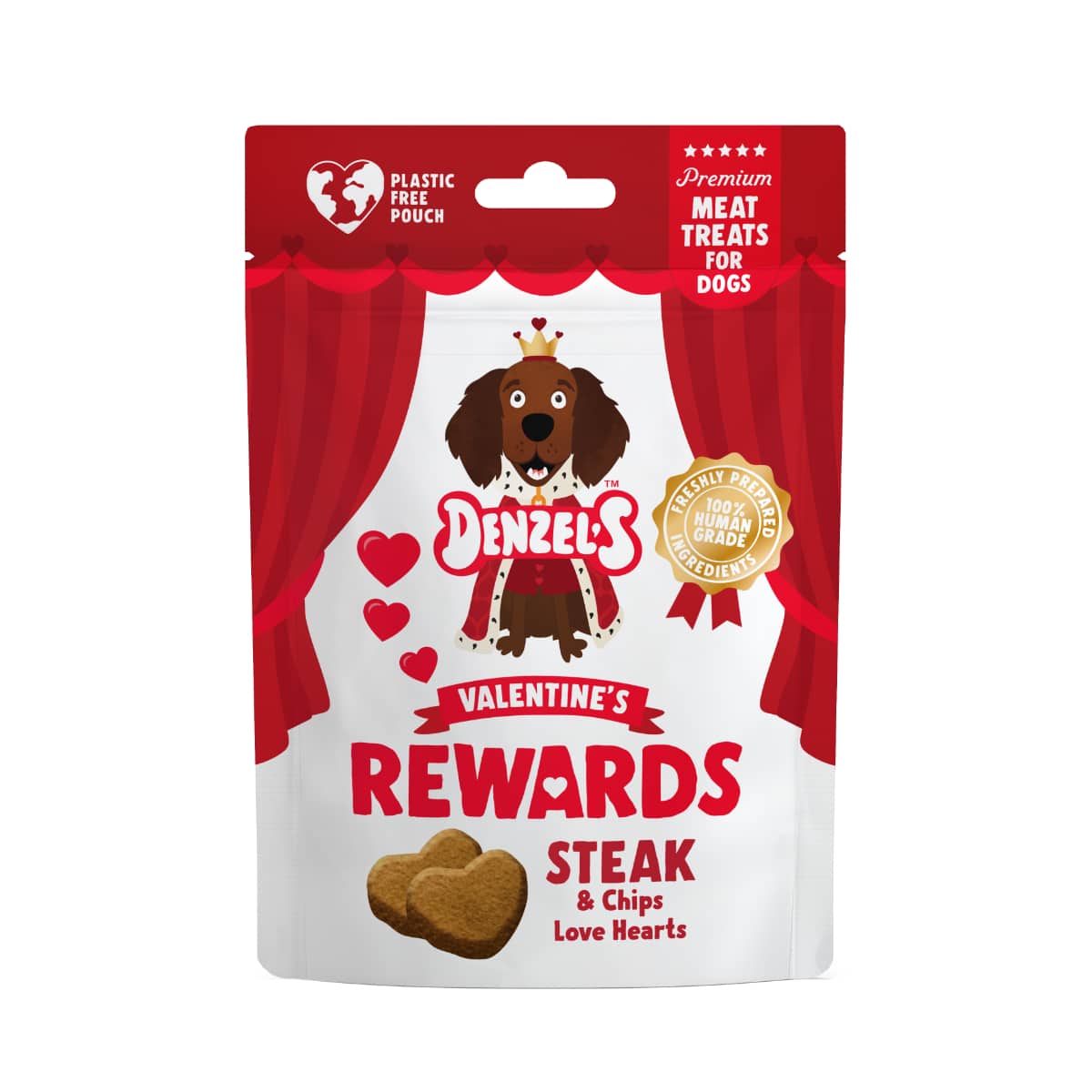 Denzel's Valentine's Steak & Chips Love Hearts