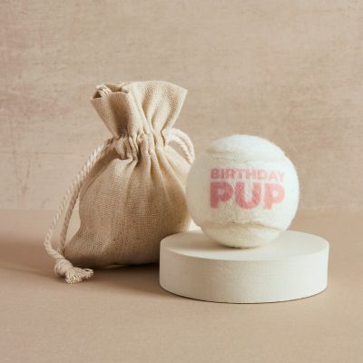 Pet Hamper Tennis Ball - Birthday Pup - Pink