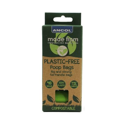 Ancol Plastic-Free Poop Bags, 48 Pack
