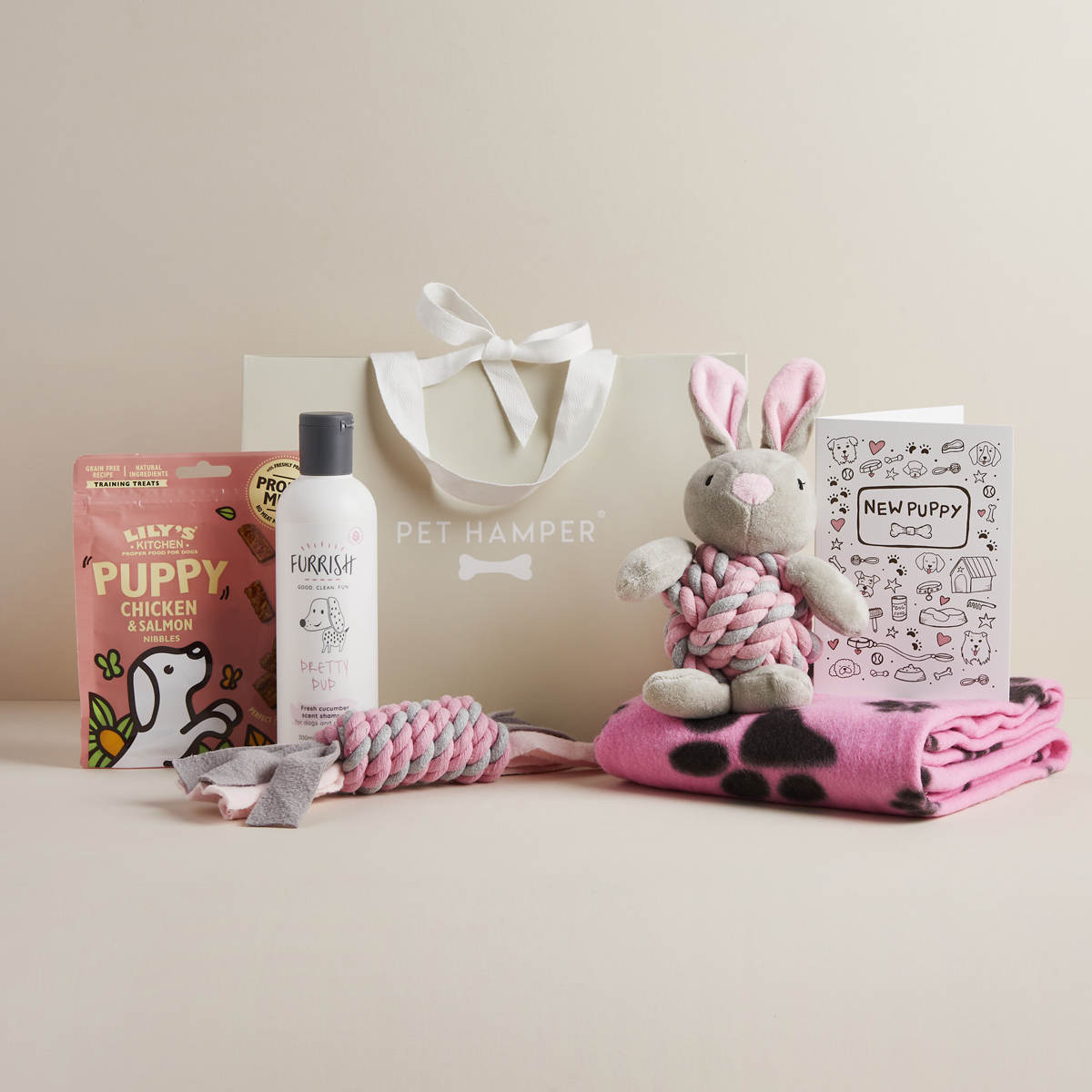 Pink Puppy Hamper