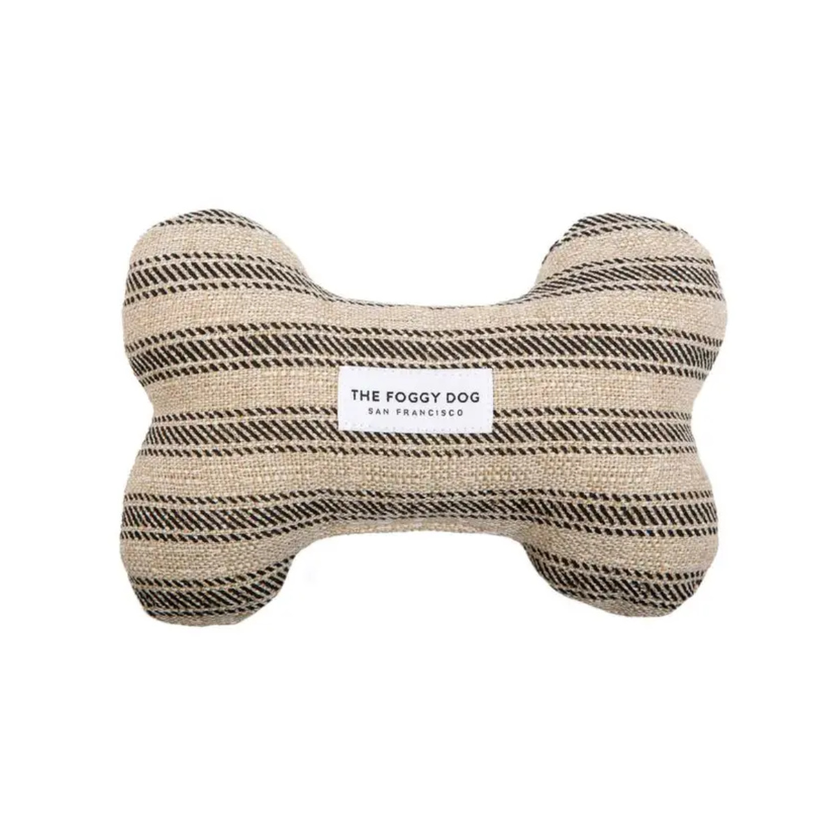 The Foggy Dog Ticking Stripe Squeaky Dog Toy