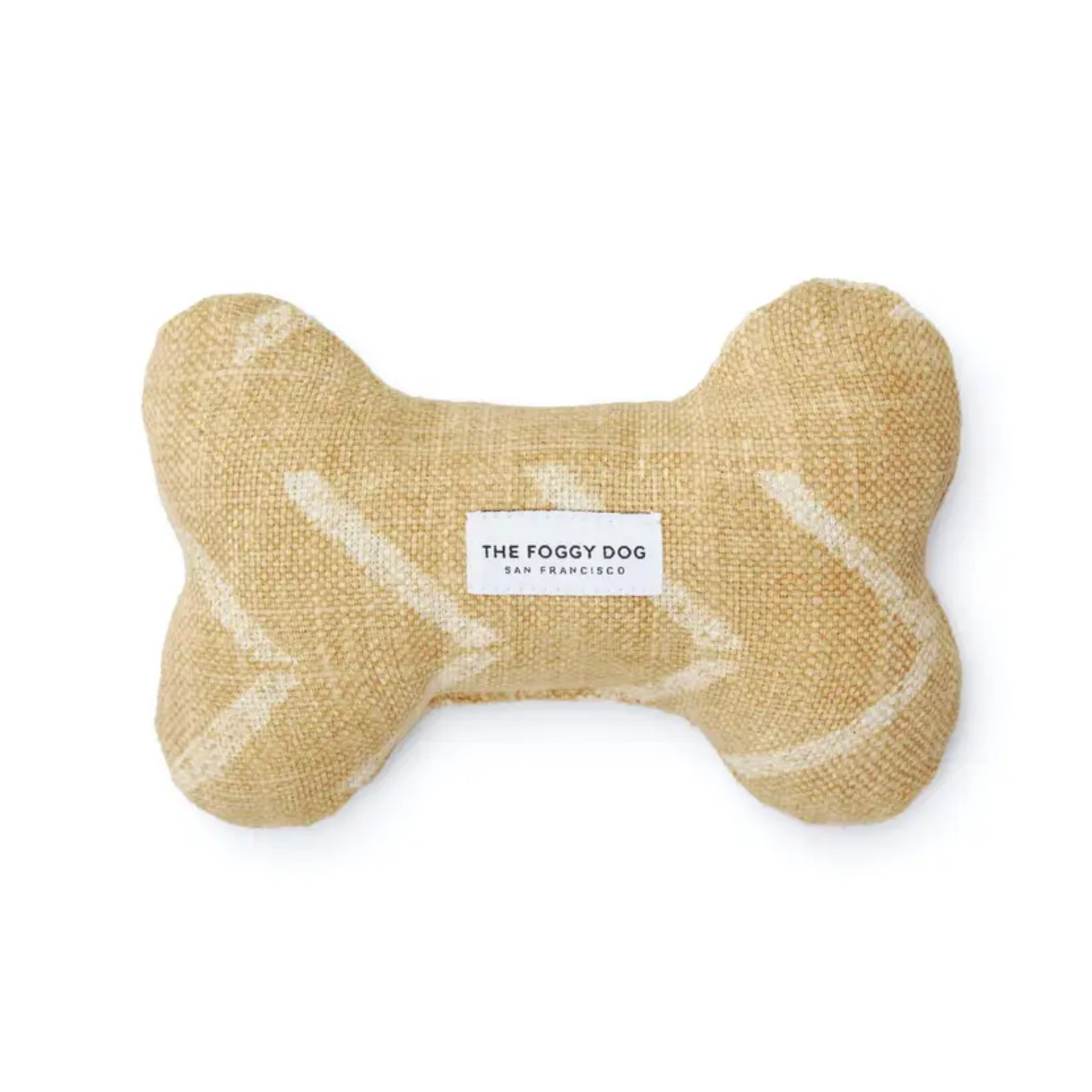 The Foggy Dog Ochre Mud Cloth Squeaky Dog Toy