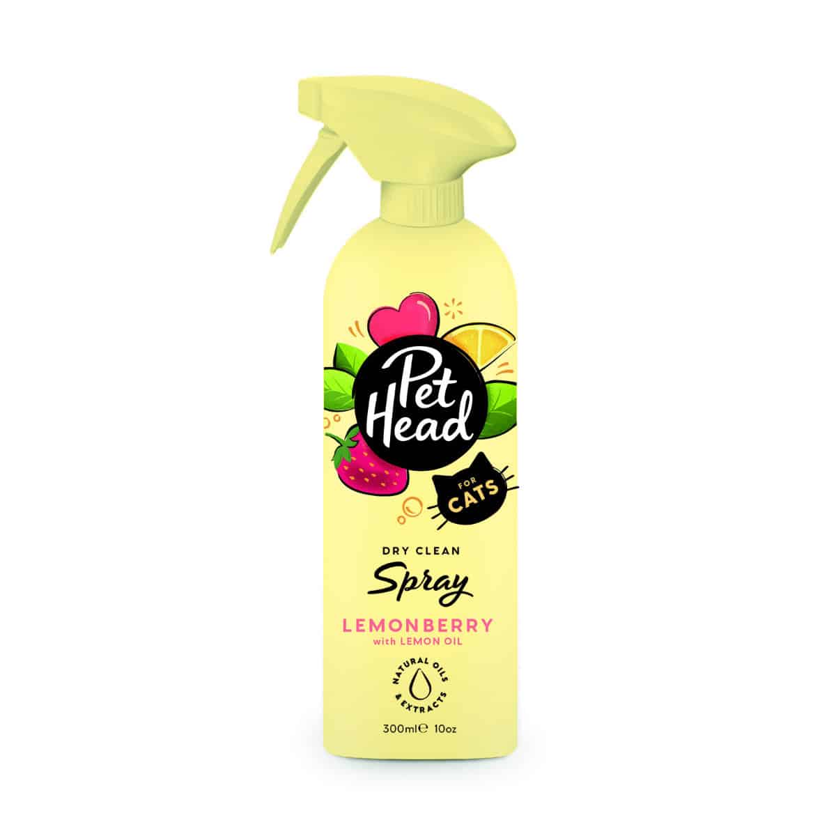 Pet Head Cat Dry Clean Spray with Lemonberry