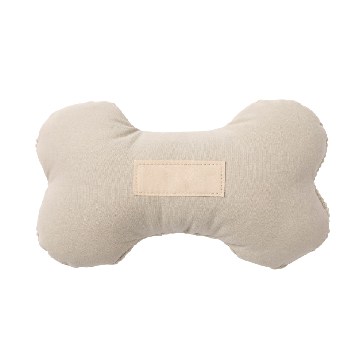 Fuzzyard Life Plush Bone Dog Toy - Sandstone