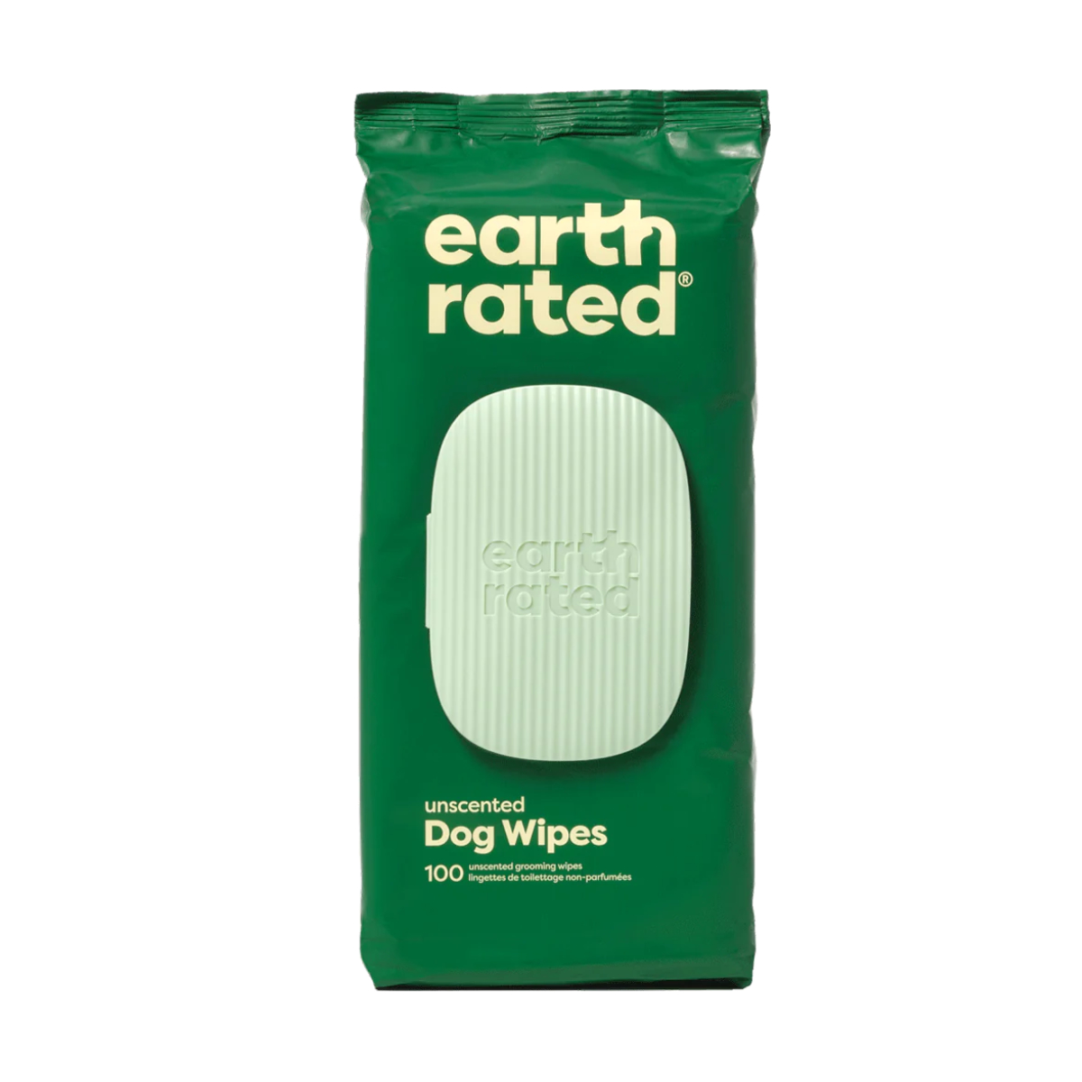 Earth Rated Unscented Plant-Based Grooming Wipes
