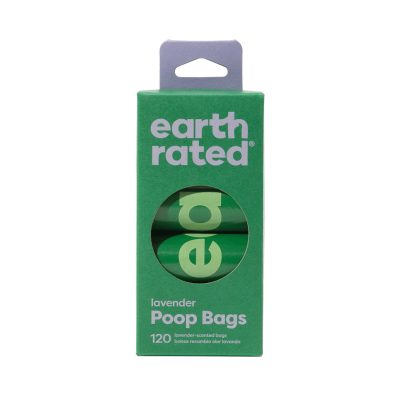 Earth Rated Lavender Poop Bags - 120 Bags (Rolls)