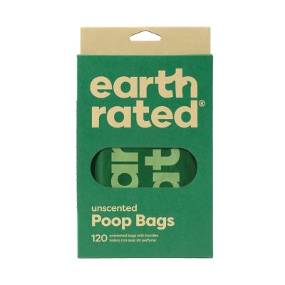 Earth Rated Unscented Poop Bags - 120 Bags (Tie Handles)