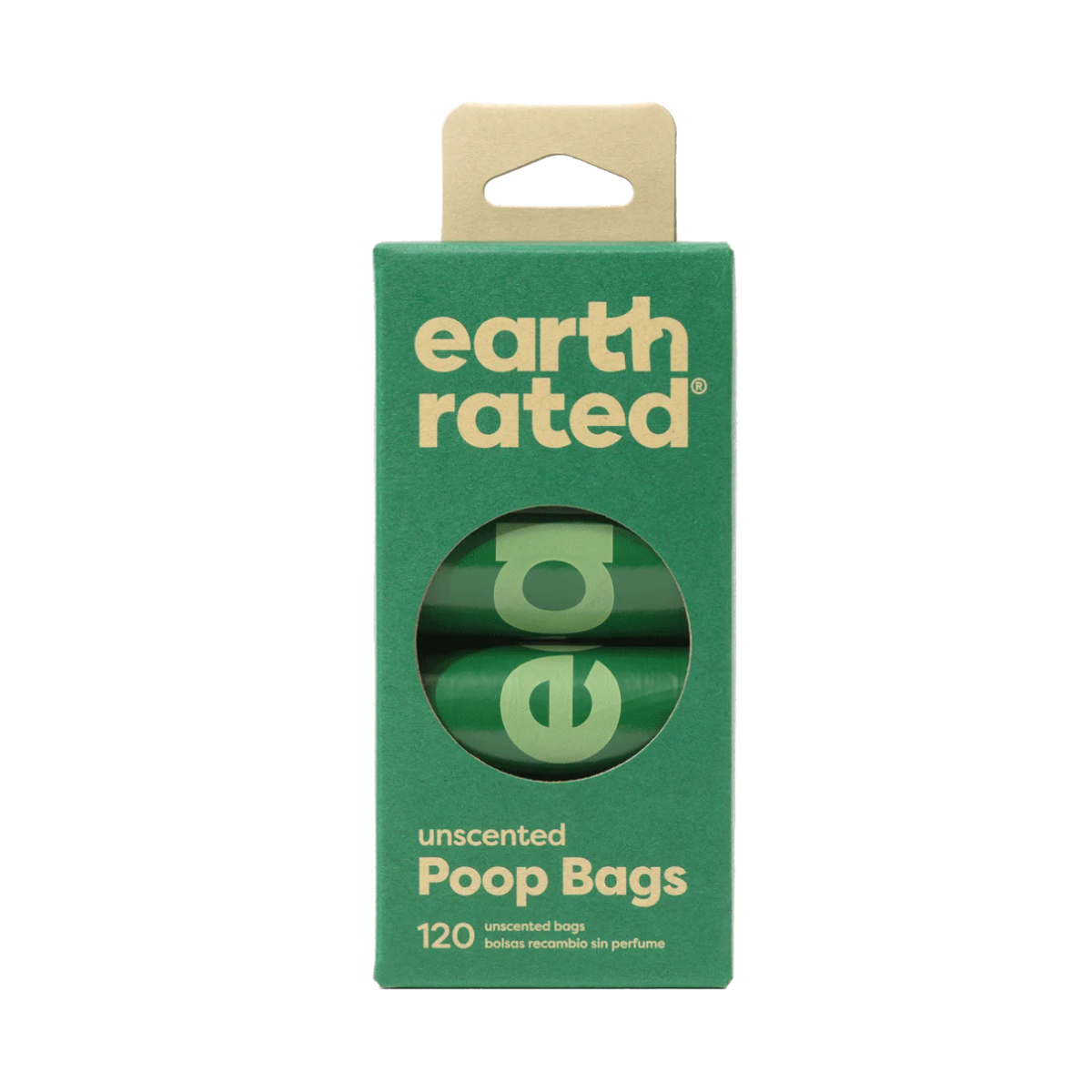 Earth Rated Unscented Poop Bags - 120 Bags (Rolls)
