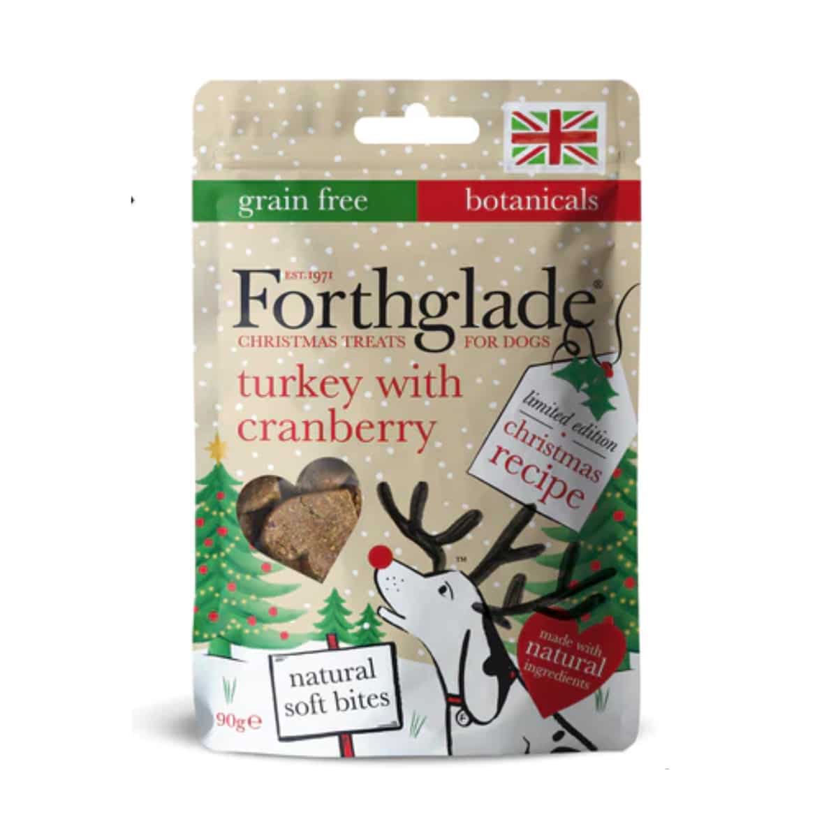 Forthglade Christmas Natural Soft Bites with Turkey & Cranberry