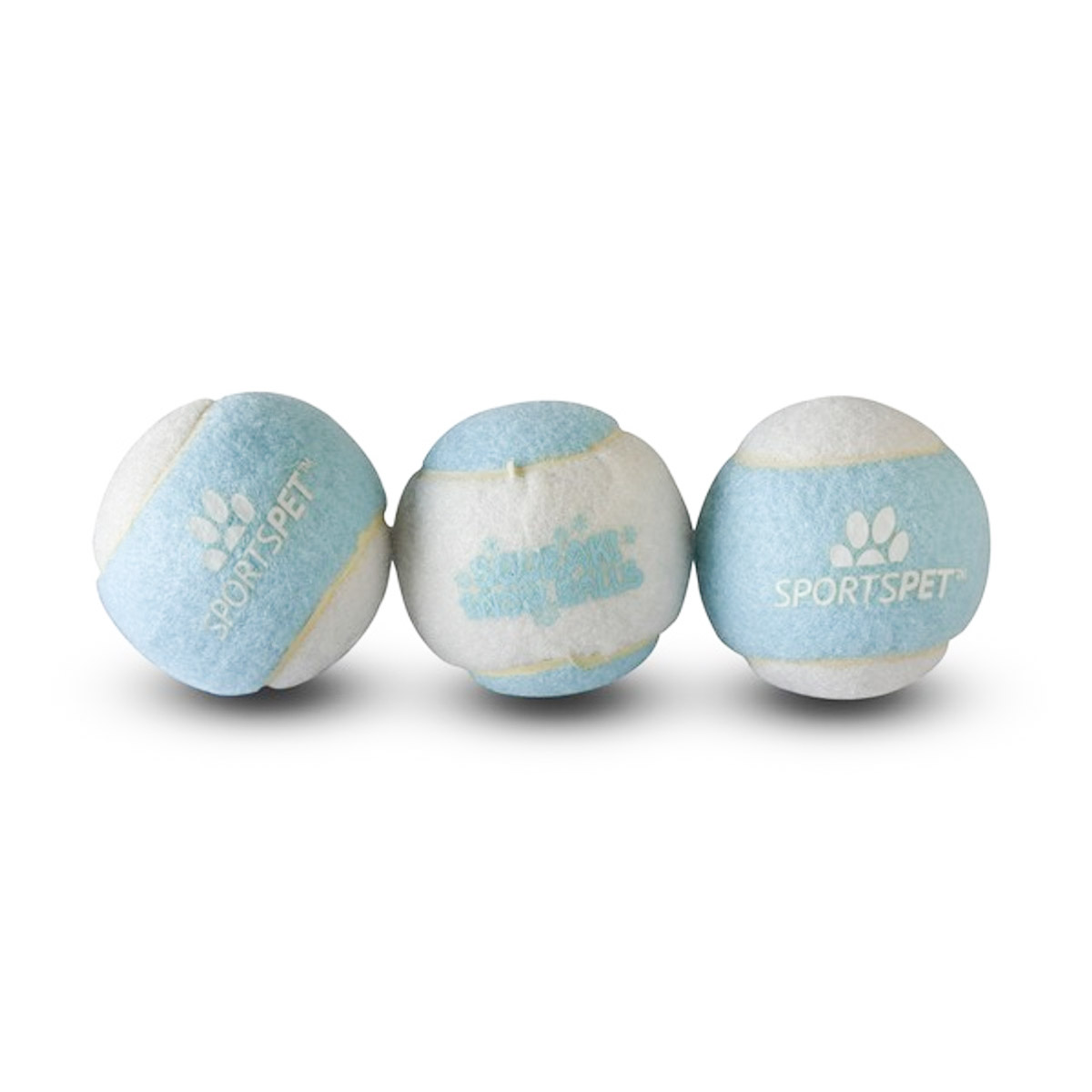 Sports Pet Squeak Snow Balls - 3 Pack