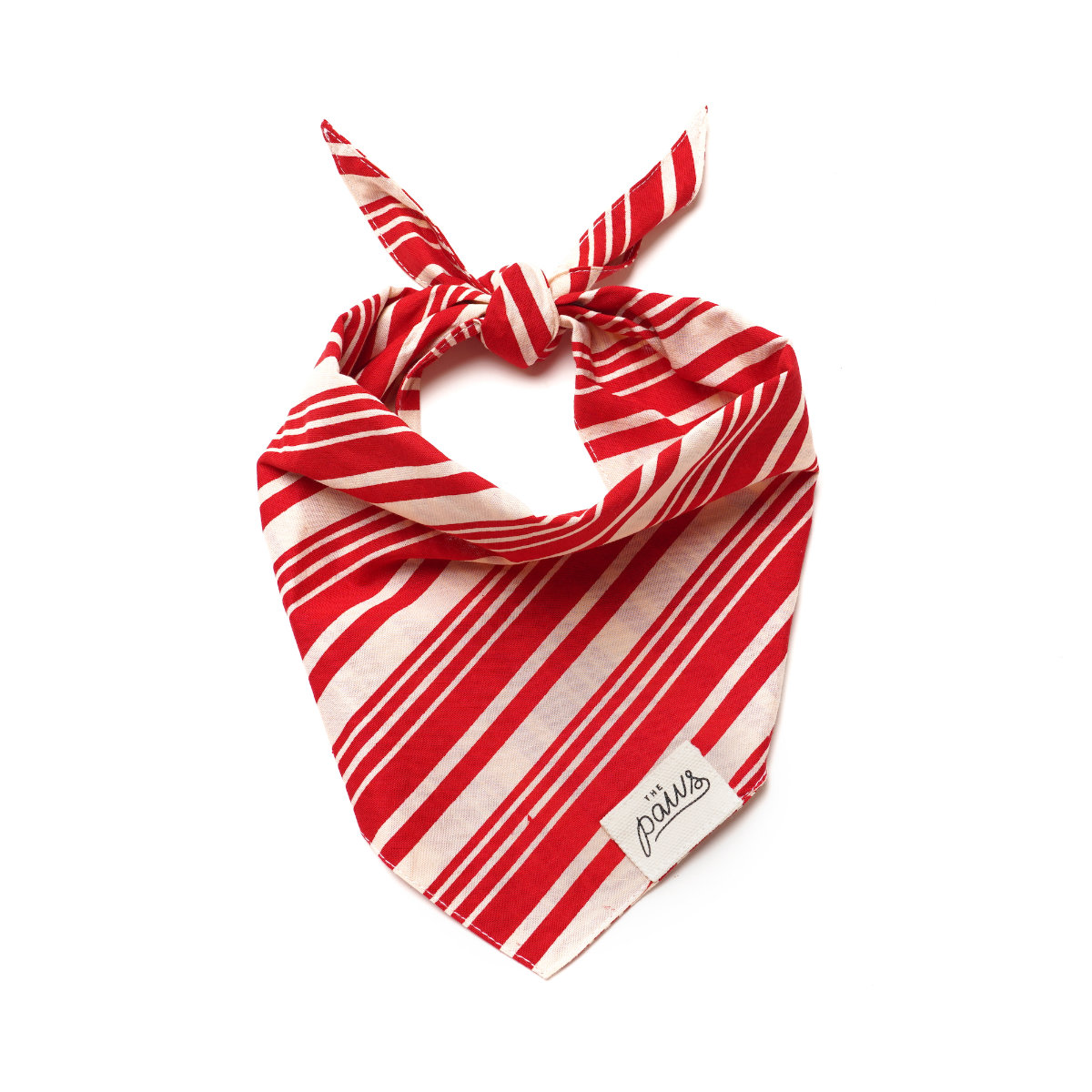 Red Stripes Dog Bandana