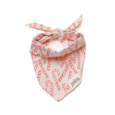 Candy Cane Dog Bandana