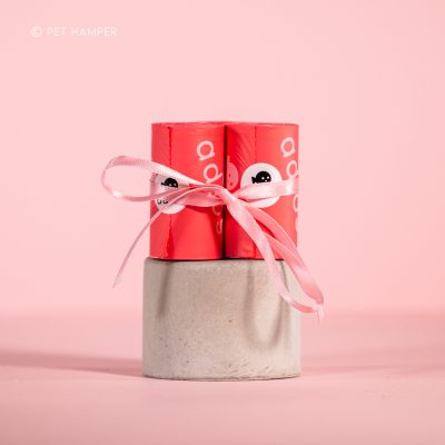 Adios Compostable Dog Poo Bags – Single Roll - Hot Pink