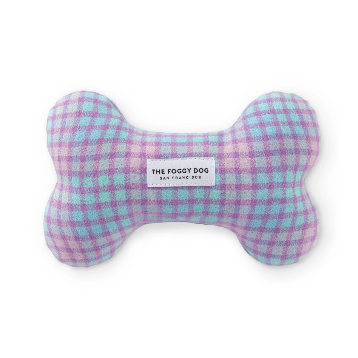 The Foggy Dog Sorbet Plaid Dog Toy