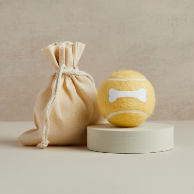Pet Hamper Tennis Ball - Lemon