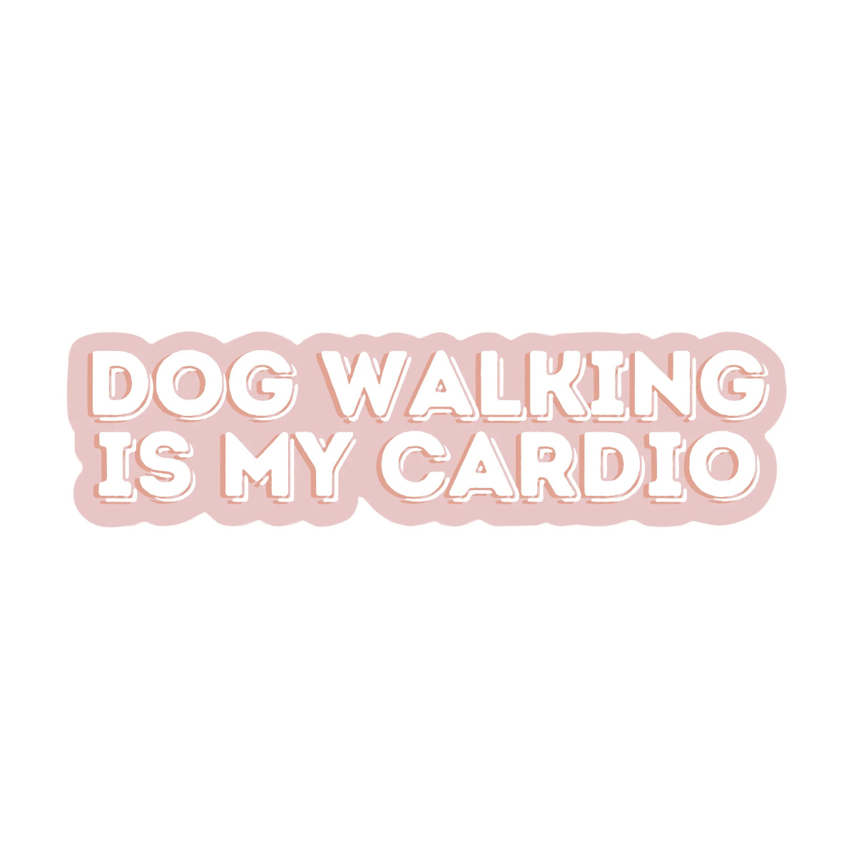 Fur Elise Sticker - Dog Walking Is My Cardio