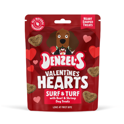 Denzel's Valentines Hearts - Surf & Turf Dog Treats