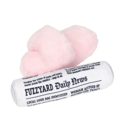 Fuzzyard Fetch My Slippers & Paper Dog Toy