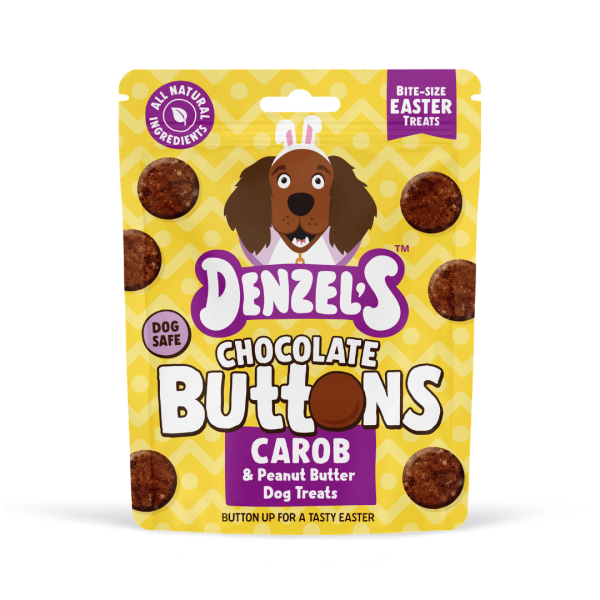Denzel's Chocolate Buttons - Carob & Peanut Butter